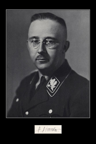 Heinrich Himmler, jefe de la Gestapo y las SS de Hitler, responsable directo de la masacre de los judíos en la Alemania nazi