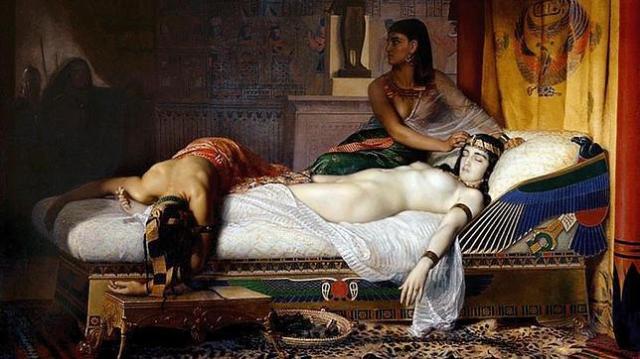 «La muerte de Cleopatra», obra del pintor Jean André Rixens
